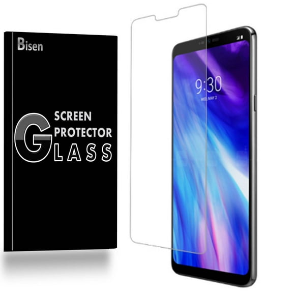 LG G7 ThinQ / LG G7 [BISEN] 9H Tempered Glass Screen Protector, Anti-Scratch, Anti-Shock, Shatterproof, Bubble Free