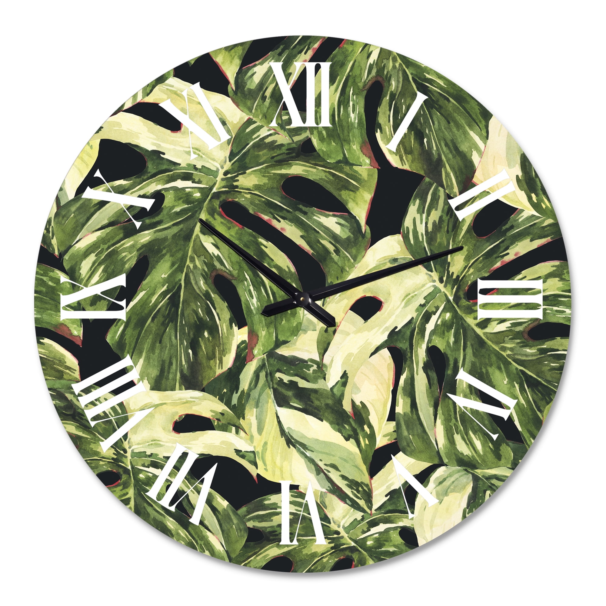 Designart 1 in Quartz Tropical Wall Clock