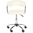 thumbnail image 2 of Safavieh Pier Faux Leather Mid Back Desk Chair, Creme, 2 of 6