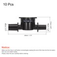 thumbnail image 2 of Unique Bargains 8 x 6mm Connector Anti Drip Device for Irrigation System Plastic Black 10 Pack, 2 of 4