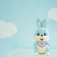 thumbnail image 3 of TRKIYQC Juguete de Peluche de Conejito de Año Nuevo, Muñeco de Conejo Lindo con Babero para Regalo de cumpleaños para niños Unisex Decoración del hogar TRKIYQC casual, 3 of 6