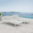 thumbnail image 3 of Ensemble de 2 Chaises Longues de Patio Extérieur en Aluminium Charleston, 3 of 4