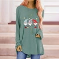 thumbnail image 2 of Sudaderas Navideñas Para Mujer Santa Claus Impreso Jersey de Manga Larga Suéter Casual Top Odeerbi ODB208946, 2 of 6