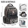 thumbnail image 4 of FKELYI 17 Inch School Backpack for Kids Backpacks Hunting Elk American Flag Print Primary School Bookbag with Multi-Pockets for Girls Boys Knapsack Casual Daypack, 4 of 7