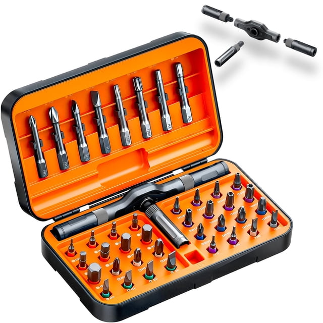 Juego de Destornilladores Magnéticos Prekull 42 en 1 con Estuche de Almacenamiento