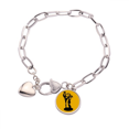 thumbnail image 1 of Boxeo de boxeo Pulsera de cadena de corazón joyería encanto moda, 1 of 3