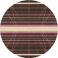 thumbnail image 1 of Ahgly Company Indoor Round Patterned Purple Lily Purple Area Rugs, 7' Round, 1 of 6
