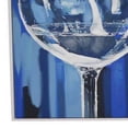 thumbnail image 4 of Benjara 49 x 59 Framed Canvas Oil Painting- 2 Wine Glasses- Blue and White, 4 of 5