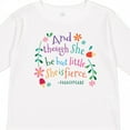 thumbnail image 4 of Inktastic She is Fierce Funny Shakespeare Quote Girls Long Sleeve Toddler T-Shirt, 4 of 5