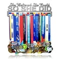 thumbnail image 1 of Lapetale Fashion Medal Hanger Holder Display Wall Rack Frame Shelf In 16"" Long-Medal Hanger Awards Ribbon Cheer Gymnastics Soccer Softball Holder Display Custom Rack For Sports Medals Easy To Install, 1 of 4