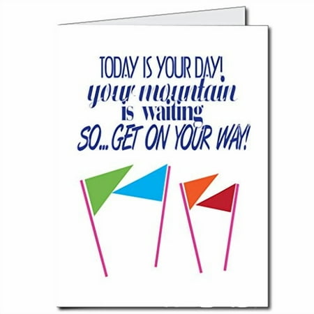VictoryStore Jumbo Greeting Cards: Giant Retirement Card- Oh the Places You Will Go (Male) 2 feet x 3 feet card with envelope
