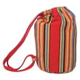 thumbnail image 6 of 2-Person Hanging Hammock Cotton Swing Hammock Bed with Carry Bag Portable Hammock Bed Multifunction Brazilian Style Hammock Red Stripe, 6 of 9