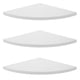 thumbnail image 5 of Tablero esquinero en forma de abanico, estante esquinero, estante blanco, soporte de almacenamiento esquinero, 3 uds., 5 of 6