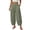 Army Green, variant on Women Bagggy Pants Wide Leg Elastic Waist Trousers Pants Running Athletic Pants Fall Winter Loose Fit Solid Color Plus Size Work Pants for Women