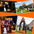 thumbnail image 5 of MAGOTAN 9 FT Halloween Inflatables Archway Outdoor Decorations Pumpkin Ghost Archway Halloween Inflatable Blow Up Pumpkin Tombstone Decoration Build-in LED Lights, 5 of 9