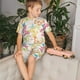 thumbnail image 4 of Balery Retro Colorful Butterfly Conjunto de Pijama Infantil de Manga Corta con Estampado – Ropa de Dormir de Algodón Suave-4X-Large, 4 of 6