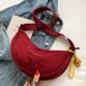 thumbnail image 4 of Bolsos Cruzados Simples para Mujer Bolsas Masa A La Portátiles para El (rojo Vino) 3 Uds., 4 of 7
