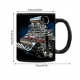 thumbnail image 3 of Btomtd 11oz V8 Engine Model Ceramic Coffee Mug, Novelty Gift Cups for Car Enthusiasts, Unique Engine Block Themed Tea Cup and Coffee Cup, B, 3 of 8