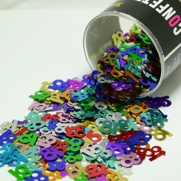 Confetti Number 18 MultiColors - Pouch (1/2 oz) - CCP7180