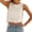 Z-White843, variant on JIAYUE Women's Tank Tops Solid Color Sleeveless Stylish For Everyday And Vacation Wear Round Neck Design With Rope Detail Suitable For Summer Classic Female Vest