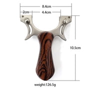 Runzkzy Alloy Fast Compression Flat Leather Slingshot Outdoor Laser Shooting No Strap Slingshot