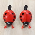 thumbnail image 4 of CHICHUMID 2Pcs Cycling Bell Sound Horn Alert Pedestrians Ladybug Bike Red Plastic, 4 of 5