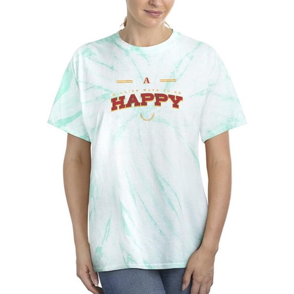 Million Ways To Be Happy Tie Dye Cyclone Women -Image by Shutterstock, Female Large
