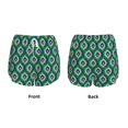 thumbnail image 5 of Lsque Peacock'S Tail Printed Women's Running Shorts with Liner Pockets,Elastic Quick Dry Workout Athletic Gym Yoga Shorts,Womens High Waist Shorts-Medium, 5 of 9