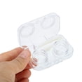 thumbnail image 4 of Unique Bargains 1 Set Contact Lens Case Integrated Rectangular Lens Storage Case Clear White, 4 of 5