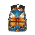 thumbnail image 1 of Disketp Spring Butterfly Flowers Mochila Ligera Clásica con Múltiples Bolsillos, Mochila Casual para Hombre y Mujer, Ideal para Escuela, Trabajo y Viajes, 1 of 6