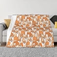 thumbnail image 1 of Fotbe Corgi Animal Manta de Franela con Estampado, Manta Ultrasuave para Cama, Sofá, Auto, Hipoalergénica y Antibolitas-50"x40", 1 of 6