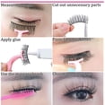 thumbnail image 5 of Farfi 8 pares A(807)/b(m14)/c(c3)/d(dc012) Pestañas postizas Cómodas de usar Extensiones de maquillaje de fibra fáciles de quitar Pestañas para mujer, 5 of 5