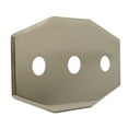 thumbnail image 6 of Westbrass Three-Hole Remodel Cover Plate for Bathtub and Shower Valves, Polished Nickel, 6 of 6