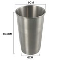 240500Ml Stainless Steel Beer Cup Drinking Mug for Camping Party
