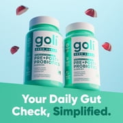 Goli Nutrition Pre-Post-Probiotic Zero Sugar Gummies, 60 Count