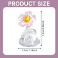 thumbnail image 3 of GQDIN Crystal Daisy Flower Figurine Ornament Glass Flower Home Office Table Decor Souvenir Gifts for Birthday Christmas Wedding, Christmas, Valentines, Mothers Day, Home Display Decor, 3 of 7