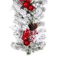 thumbnail image 7 of Vickerman 6' x 16" Flocked Artificial Christmas Garland, Unlit, 7 of 7