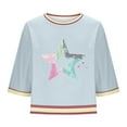 thumbnail image 6 of WRKEKC Short Sleeve Shirts for Women, Summer T-Shirts for Women, Women's Summer Casual Comfortable Printed Round Neck Short Sleeve Tops, 6 of 7