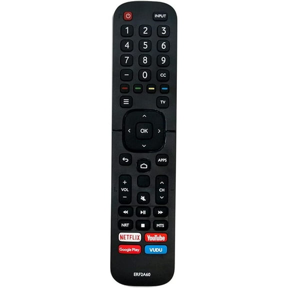 ERF2A60 Replacement Remote Applicable for Hisense 4K Ultra HD TV 50H8F 65H9F 55H9F 43H6570F 50H6570F 55H6570F 65H6570 55H9050F 55H9070F 55H9020F 55H9030F 55H9040F 65H8090F 55H8030F[No Voice Function]