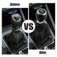 thumbnail image 2 of Unique Bargains 1 Pcs 5 Speed Manual Gear Stick Shift Knob Transmission with Dust Cover Fit for VW Passat 3C B6, 2 of 6