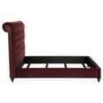 thumbnail image 6 of Coaster Devon Tufted Upholstered Fabric Full Panel Bed in Wine Red, 6 of 10