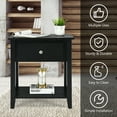 thumbnail image 6 of Costway Nightstand Beside Table Chest Sofa Table End Table Accent Table Black, 6 of 11