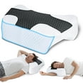 thumbnail image 1 of Almohada para dormir de lado SAHEYER, espuma viscoelástica mejorada, negra, 1 of 9