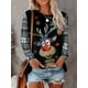 thumbnail image 4 of Navidad Mujer Manga larga Otoño Y2k Harajuku Ropa de calle Ropa casual diaria Patrón de alce de mujer grande, 4 of 4