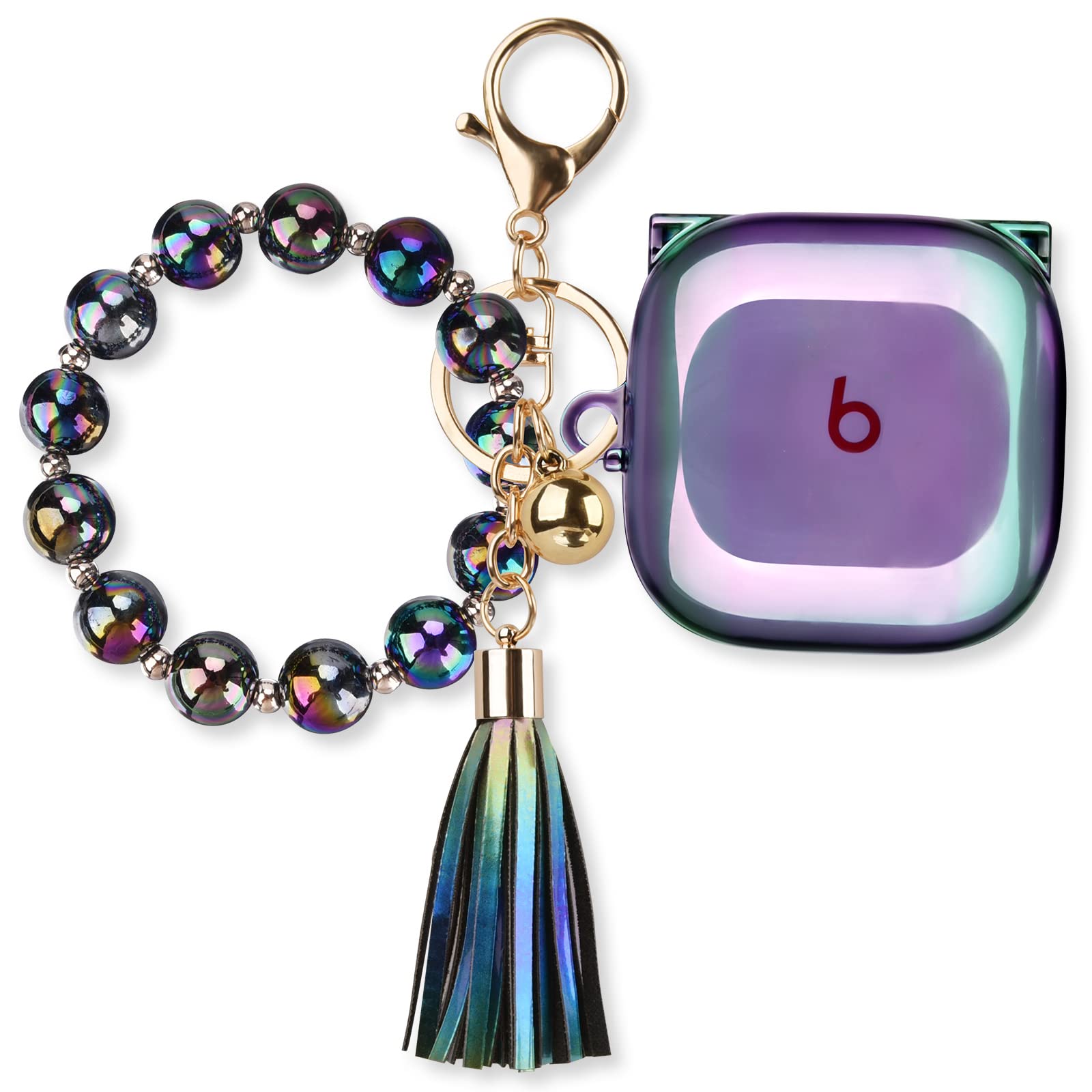 Beats Fit Pro Case,AIRSPO Clear Lasher Hard PC Protective Case Cover