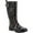 Black, variant on Women's Western Chief Tall Printed Rain Boot Dot City 6 M