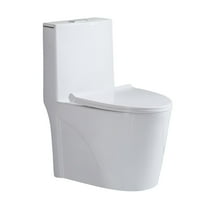 Small Compact One Piece Toilet Dual Flush