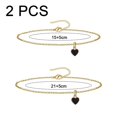 thumbnail image 2 of Stainless Steel Heart Chain Bracelets And Anklets, 2 of 5