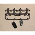thumbnail image 5 of Lulu Decor, Cast Iron Fleur De Lis Key Hook (4 Hooks), 5 of 6