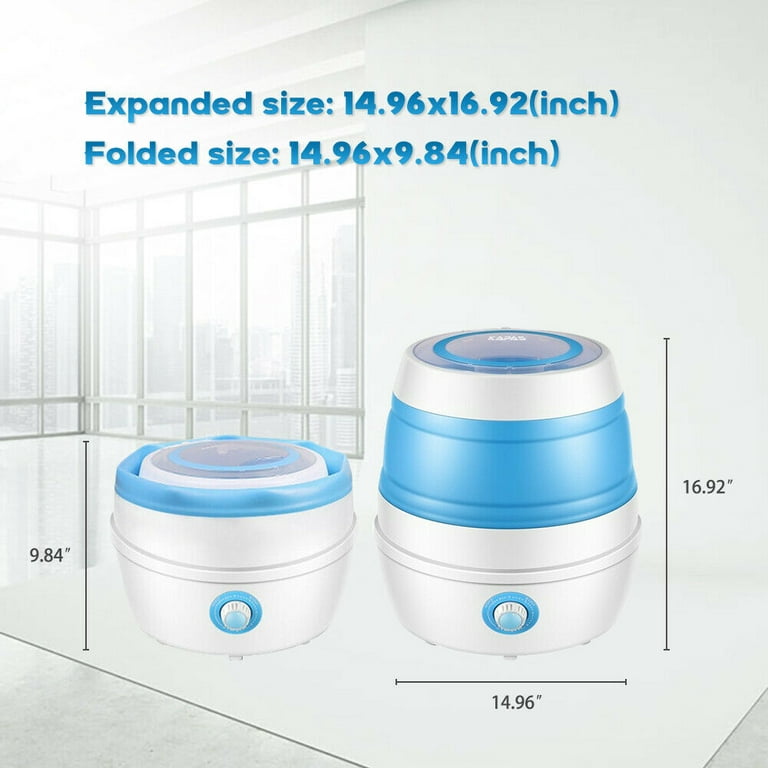 PULASSI Portable Clothes Washing Machines Portable Folding Washing Machine  Mini Washing Machine for Wash Clothes Camping, Travelling, Apartment for